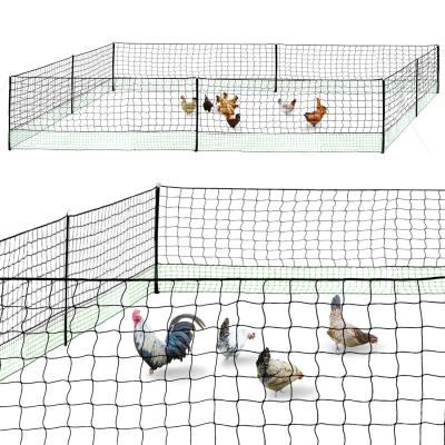 China 50 M Chicken Net Fence Kit With Gate Double Pointed Posts in Green with Fibreglass Rod zu verkaufen