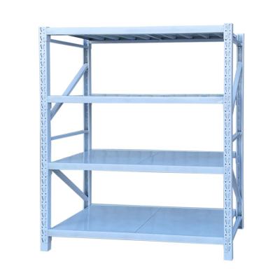 China Corrosion Protection Shiyi 5 Layers Heavy Duty Warehouse Steel Plate Shelving Shelving Industrial Racks for Storage for sale