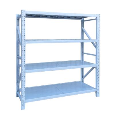 China Corrosion Protection 6 Tier Steel Factory Racking Systems Spans Medium Heavy Duty Shelf Workshop Shelf Storage Rack for sale