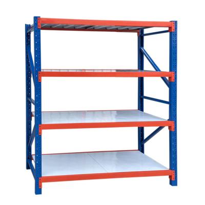 China Corrosion Protection Light Weight 6 Layer Steel Adjustable Rack Rack System Industrial Warehouse Storage Shelves for sale