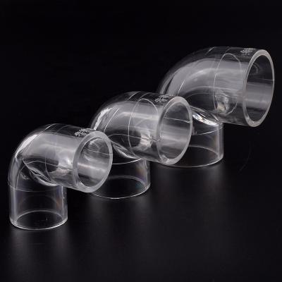 China Pipe Connection ID 16-32mm Clear Acrylic Hose Fish Tank Aquarium 90 Degree Elbow Connector Plexiglass Water Supply Tube DIY Home Fitting for sale