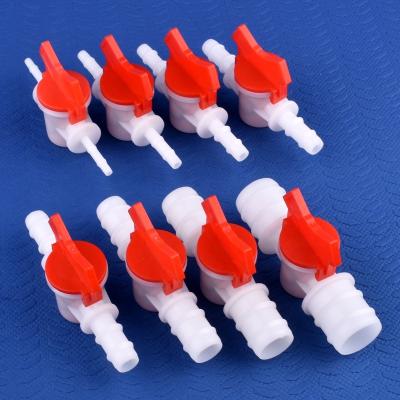 China Common Irrigation System 4~25mm POM Ball Valve Drip Valve Aquarium Tank Compressor Garden Water Connector Hose Valve Garden Irrigation for sale