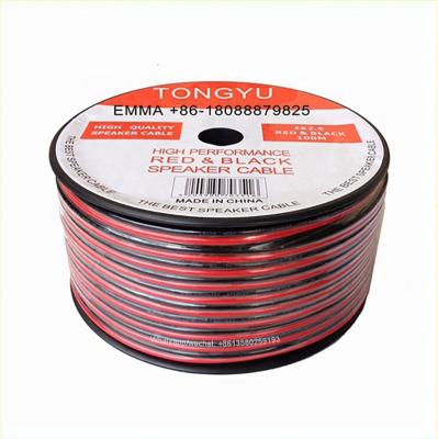 China Car 2X2.5MM Audio Cable 2 Core 2.5MM Red Black Cable Speaker Wire Cable for sale