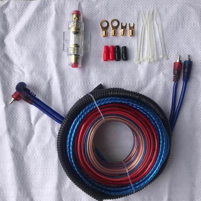 China Car Car Amplifier Install Wiring Kit CAR AMPLIFIER WIRING KITS 8 Gauge Amplifier Installation Kit car subwoofer cable set for sale