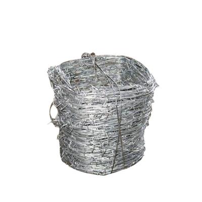 China Large barbed wire 50kg of lowest protection factory price 14gauge Canada for sale