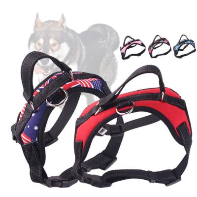 China Good Quality Stocked Damping Chest Strap Vest Chain Dog Leash Harness Collar for sale