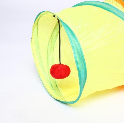 China Factory Wholesale Viable Splice Collapsible Tube Factory Tunnel Tent Indoor Outdoor Hiding Training Pet Cat Toy for sale