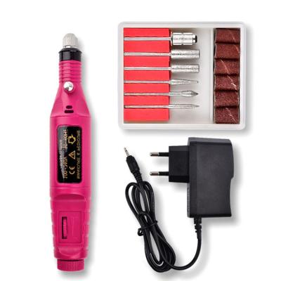 China Easy Apply Best Quality 6 Pieces Nail Art Equipment Polishing Nail Drill Pen For Manicure And Toe Nails for sale