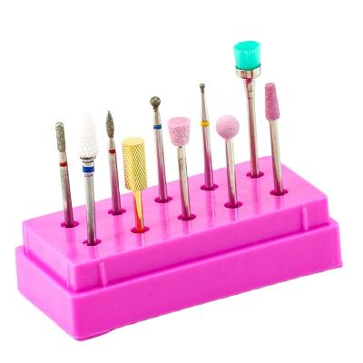 China 10 Pieces Nail Art Drill Pedicure Nail Art Tools Set High Quality Electric Nail Grinder Machine Nail Art Tools for sale