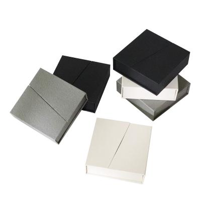 China Recyclable New Style Luxury Eco Paper Double Door Jewelry Box Packaging with Ribbon for sale