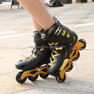 China PP Composite Material Adult Resistance 4 Wheels Roller Skates Roller Blade Built-in Skates For Women Men Kids Children for sale