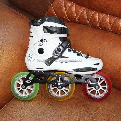 China Resistance Of PP Composite Material 3 Wheels Roller Skate Inline Skate Shoes for sale