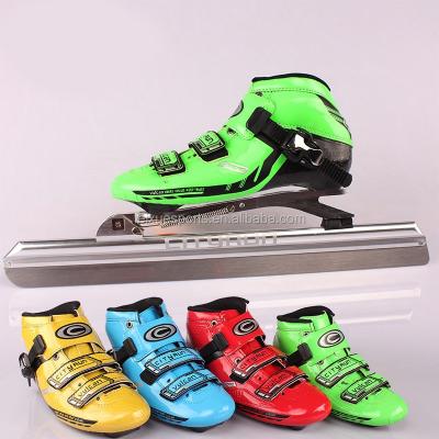 China PP composite material ice resistance skates ice blades cuchilla patines speed ice skates shoe for adults kids for sale