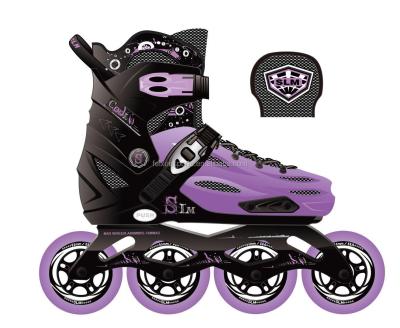 China Wholesale Adjustable Integrated Roller Skate Professional PP Composite Material Speed ​​Wheel Shoes Resistance 110mm 90mm 84mm for sale