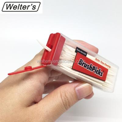 China Disposable Custom Colored Plastic Angled Toothpicks by Brushpicks for sale