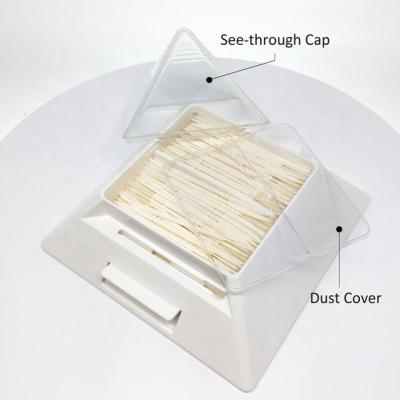 China Taiwan Automatic Plastic Stocked Toothpick Pyramid Dispenser for sale