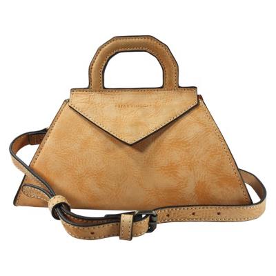 China GENUINE LEATHER Cross - Body Bag 2020 Fashion Leather Bag Structure Trapezoid Bag for sale