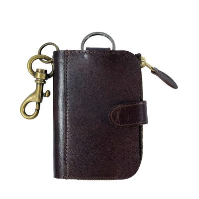 China Business Style Customized Business Style Car Key Wallet PU Leather Chain Key Wallet Pocket for sale