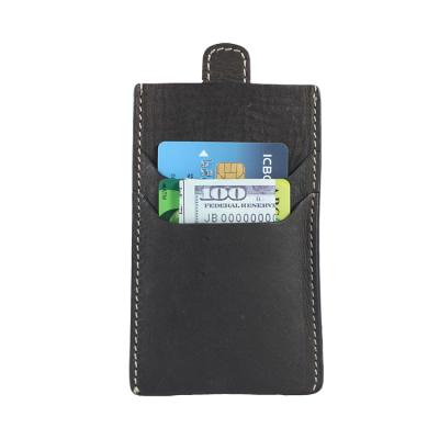 China New Eco-Friendly Anti Rfid Credit Card Sleeve Wallet Strap Sublimation Eco Friendly Leather Card Holder for sale