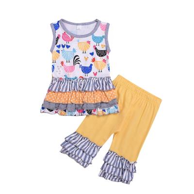 China Best Selling Summer Cotton Kids Clothing 2pcs Anti-Static Baby Hive Newborn Outfits Set Clothes for sale