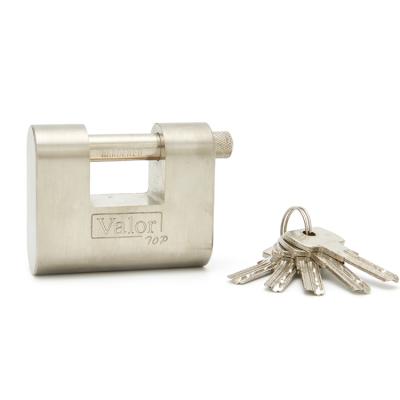 China High Quality Hot Selling Oval Type Padlock 70MM 80MM Rectangular Hardened Steel 90MM Solid Steel Padlock OVB21 for sale