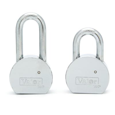 China Top Security Best Selling China Made 65mm High Quality Solid Round Hardened Steel Padlock Round CS65 Steel Padlock for sale