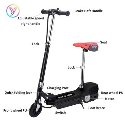 China Fashionable Off Road Foldable Electric Skateboard 2 Wheel Mini Electric Scooter Smart Fast Electric Scooter Adult With Removable Seat for sale