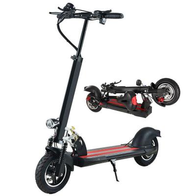 China New Long Range 36v 250w 10 Inch 2 Wheel E Scooter Foldable Electric Scooter Led Powerful Motorcycle With Seat for sale