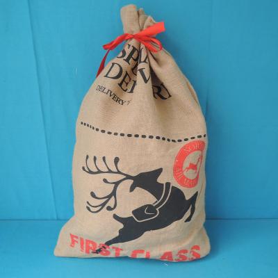 China Recyclable Wholesale Burlap Santa Sack for sale