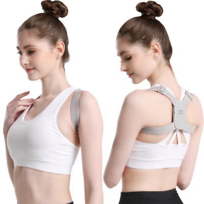 China Adjustable Posture Corrector Intelligent Upper Back Clavicle Brace Sensor Smart Vibration Shoulder Straightener Posture Corrector for sale