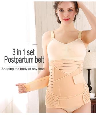 China Breathable 3 in 1 Postpartum Belly Support Recovery Wrap for Pregnancy Postnatal Maternity for sale