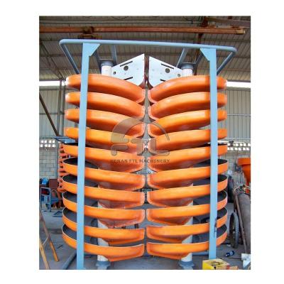 China High Iron Ore/Ilmenite/Chromite Gold Recovery Rate Gold Ore Spiral Chute Mining Spiral Chute Machine Production Line for sale