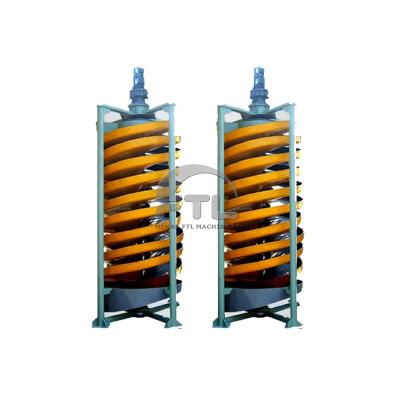 China Iron Ore / Ilmenite / Chromite Mining Machinery Spiral Chute For Recovering High Gravity Metals Such As Chromium, Lead, Tungsten Ore for sale