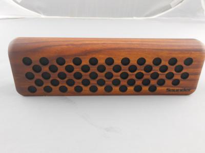 China Wooden Rectangle Wireless portable sport Bluetooth speaker with microphone for sale