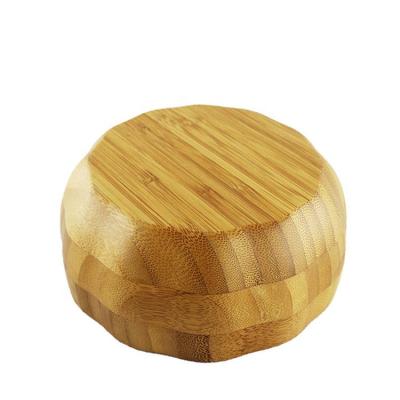 China New Arrival Kitchen Salt Shaker Household Spice Bottle With Stocked Natural Bamboo Lid for sale