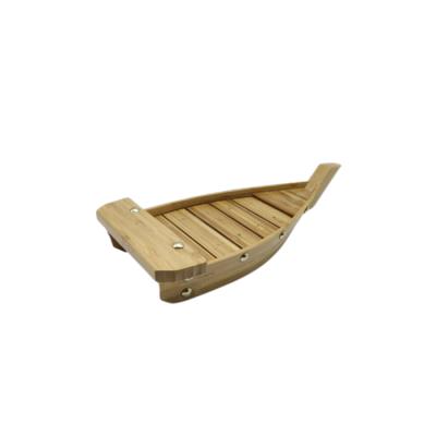 China Thermal Resistance Heat Resistance Disposable Bamboo Sushi Boat Dish Takeout Food Sets for sale