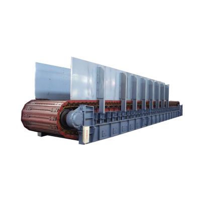 China Henan Coal Apron Heat Resistant Feeder Conveyor Chain With Hopper for sale