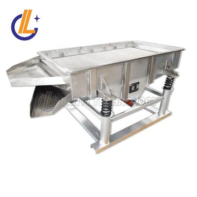 China Chemicals Grading Linear Screen Rice Sifter Rectangular Vibrating Screen Machine for sale