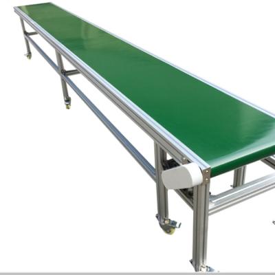 China Heat Resistant Stainless Steel 304 Food Grade PVC Electric Belt Conveyor For Workshop for sale