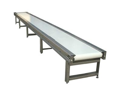 China Heat Resistant White PVC PU Stainless Steel Food Grade Belt Conveyor System Price for sale