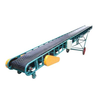 China Customer Request Portable Long Grain Bag Belt Conveyor Mobile Loading System For Iron Ore Construction Sand Gravel Bulk Materials Stone Brick for sale