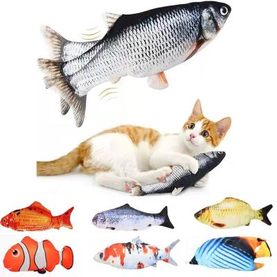 China Cat Toys Flopping Fish Stocked with SilverVine and Catnip, Moving Cat Kicker, Floppy Flopping Fish for Small Dogs for sale