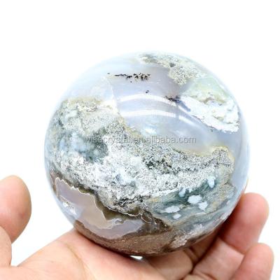 China Europe Healing Gemstone Healing Ocean Jasper Sphere Healing Gemstone Crystal Ball for sale