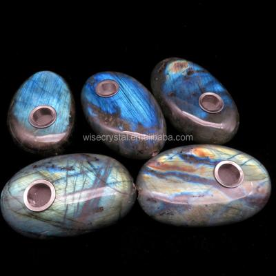 China Easy Smoking Labradorite Hand Cut Crystal Smoking Pipe Stones Crystal for sale