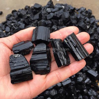 China Europe for wholesale stone healing black energy rock tourmaline stone crystal for sale