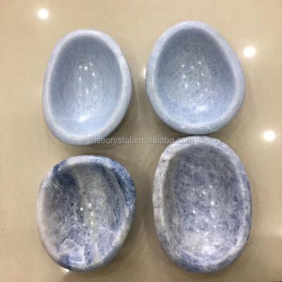 China Rare Top Magnificent Celestite Bowl Blue Sky Europe Grade Reiki Rough Crystal for sale