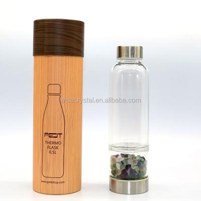 China Viable New Product Glass Water Bottle Glass Crystal Bottle for sale