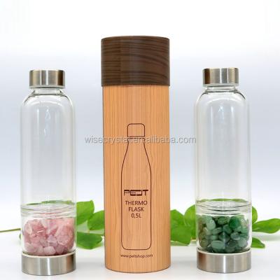 China Viable Crystal Infuser Crystal Water Bottle With Exquisite Carton for sale