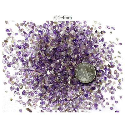 China Healing Natural Amethyst Europe 1-4mm Quartz Stone Crystal Purple Quartz Tumbled Gravel for sale