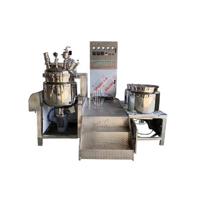 China Vacuum Homogenizer Liquid Emulsifier Mixer Stability PLC Control Emulsifier Hydraulic Lifting Strong Mixer For Sale for sale